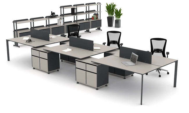 6er Schreibtisch Set Penta - Office Möbel