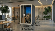 Berlin Akustik - Meeting - Booth – Schallisolierte Büro - Telefonkabine für 1 Personen - Office Möbel