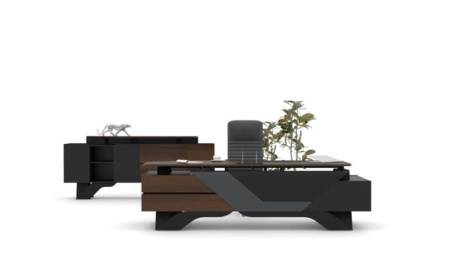 Modernes Büromöbel Set mit Design-Schreibtisch und hochwertiger Büroeinrichtung