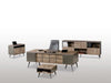 4-teiliges Extrem Büromöbel Set mit modernem Schreibtisch, extrabreitem Aktenschrank und Sideboard für eine professionelle Büroeinrichtung.