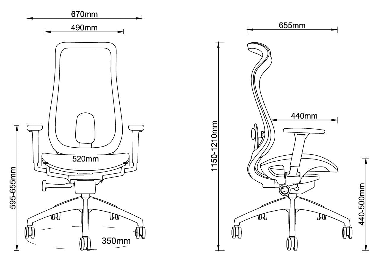 Bürostuhl Bova Grey - Office Möbel