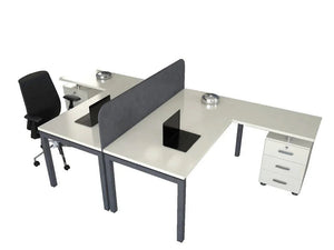 Doppelschreibtisch Design Light für 2 Personen - Office Möbel