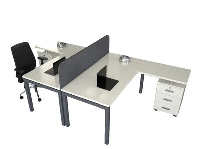 Doppelschreibtisch Design Light für 2 Personen - Office Möbel