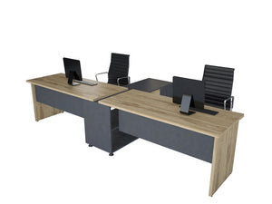 Doopelschreibtisch Side by Side Plus für 2 Personen - Office Möbel