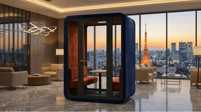 Paris Akustik - Meeting - Booth – Schallisolierte Büro - Telefonkabine für 4 Personen - Office Möbel