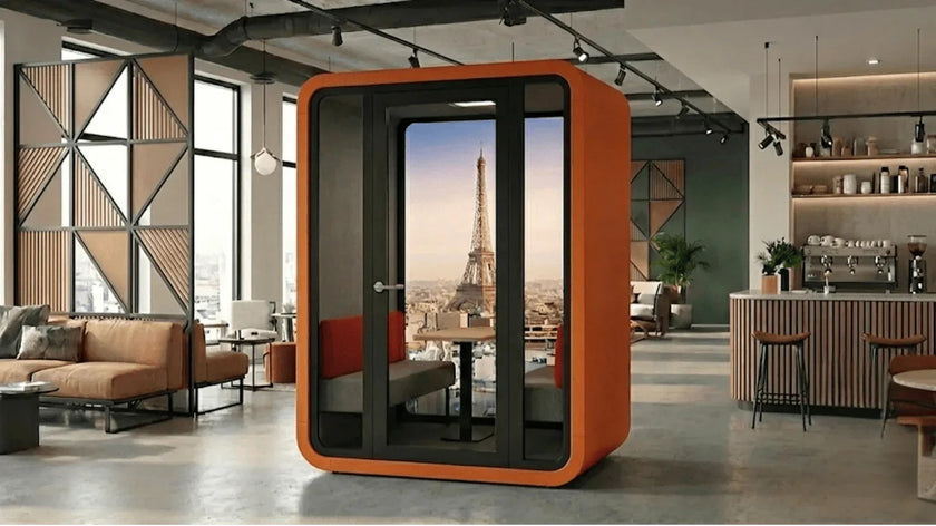Paris Akustik - Meeting - Booth – Schallisolierte Büro - Telefonkabine für 4 Personen - Office Möbel