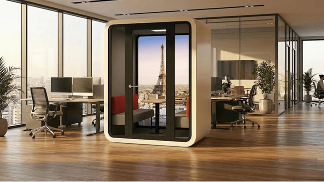 Paris Akustik - Meeting - Booth – Schallisolierte Büro - Telefonkabine für 4 Personen - Office Möbel