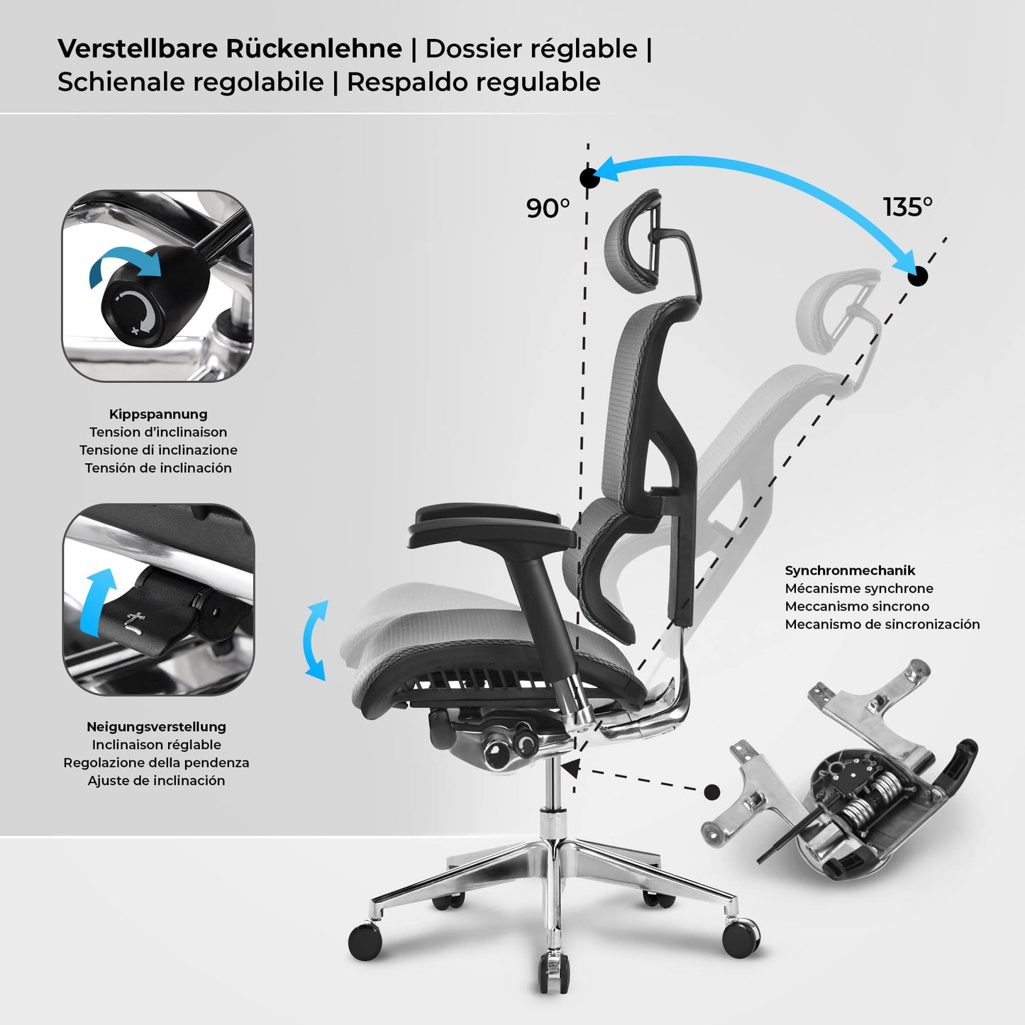 Bürostuhl Spokane Ergonomic - Office Möbel